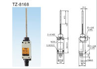 TZ-8168 клонят тип пылезащитный дизайн ленты весны переключателя предела стальной