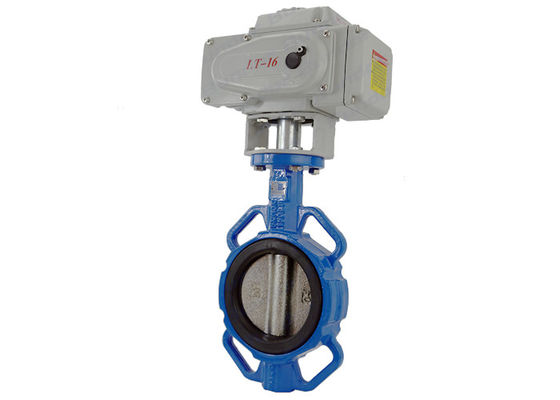 Тип вафли вала клапана нечистот воды эксплуатируемый электрическим двигателем половинный