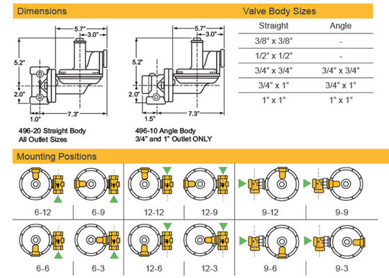 Отечественная 2 модель Sensus 496 тела литого железа высоких точности газового регулятора этапа прочных